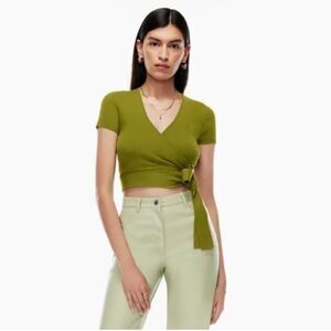 Wilfred Free All Tied Up Short Sleeve Sweater